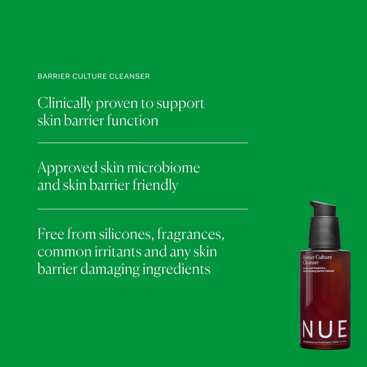 BARRIER CULTURE CLEANSER single The Nue Co.