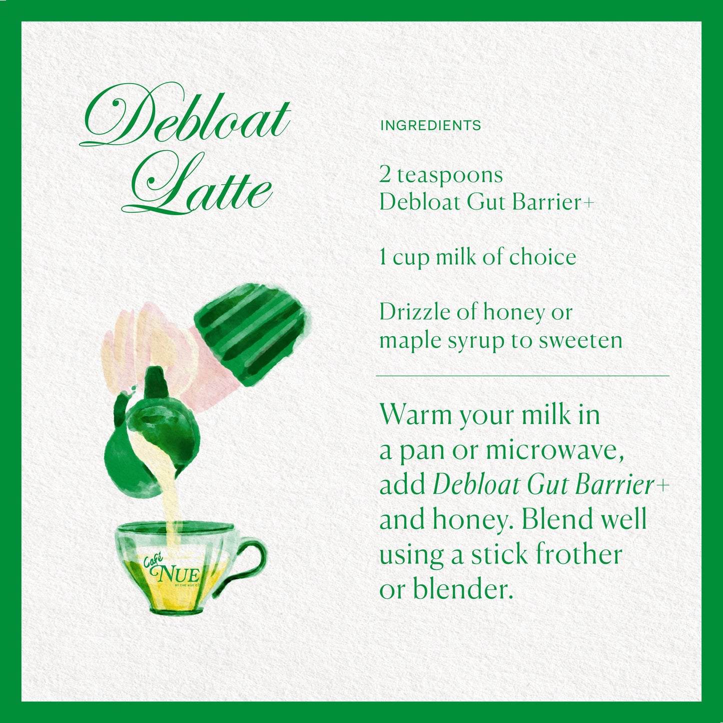 DEBLOAT GUT BARRIER+ single The Nue Co. 