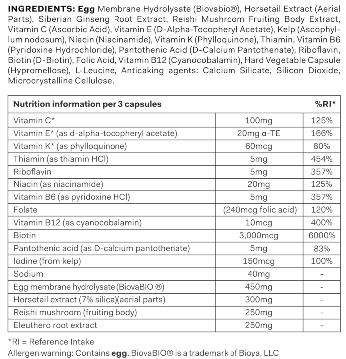Nutrition Label