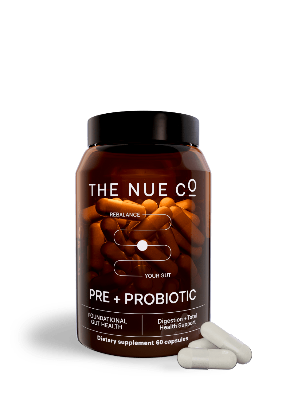 PREBIOTIC + PROBIOTIC single The Nue Co. 
